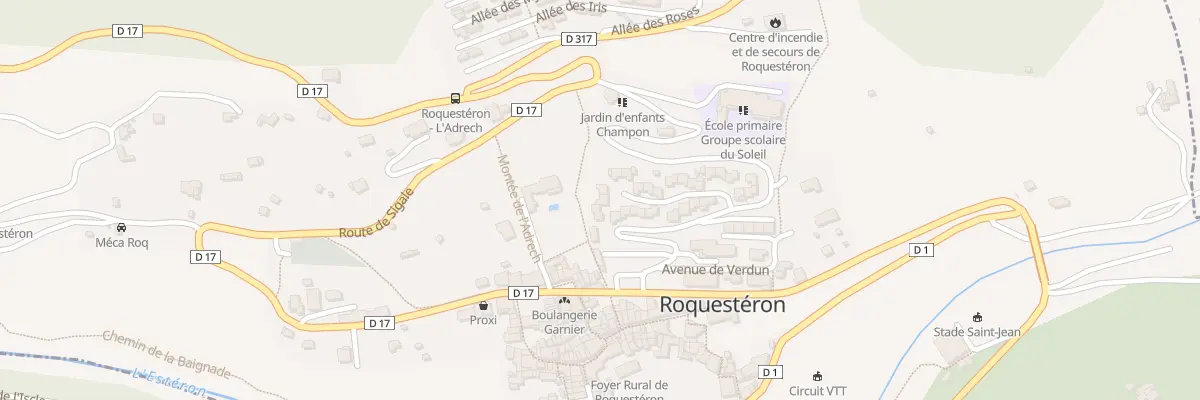 Plan du 6 Rue Champon de Rochefort à Roquestéron