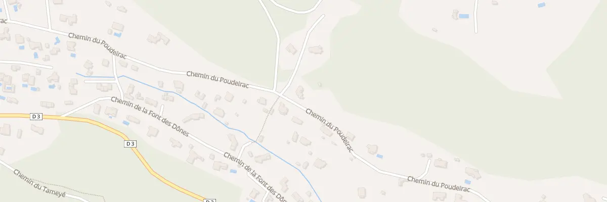 Plan du 31 Che du Poudeirac à Opio