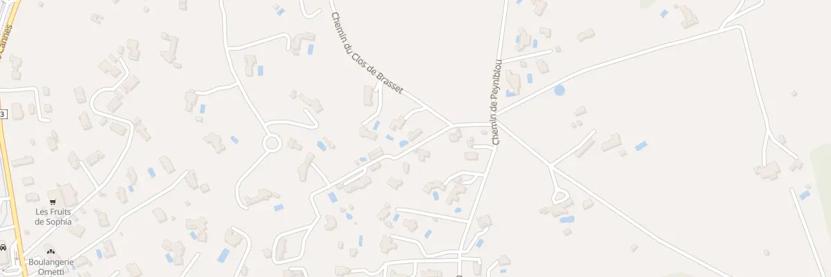 Plan du 242 Che Clos de Brasset à Valbonne