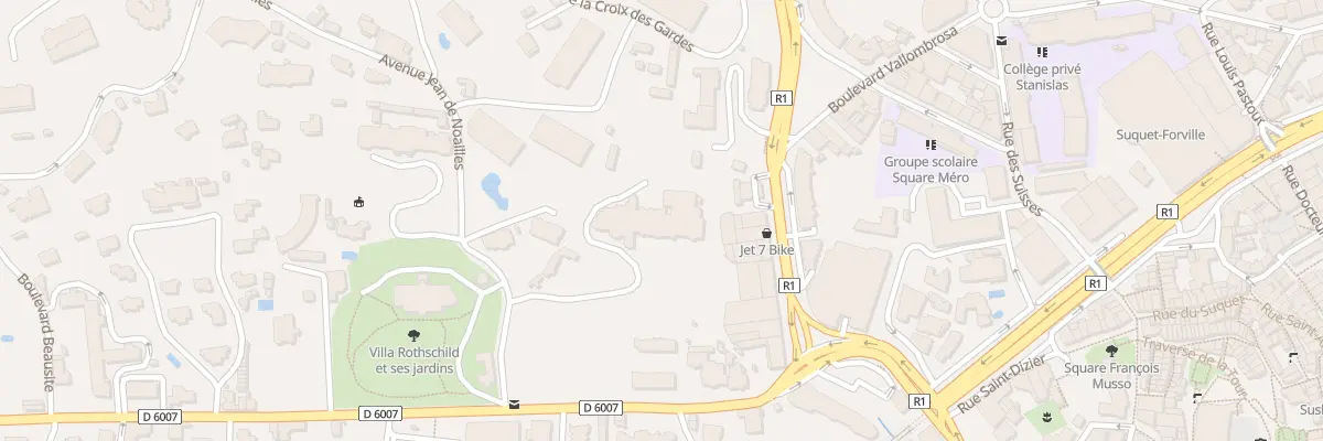 Plan du 6 Av Jean de Noailles à Cannes