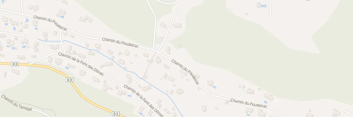 Plan du 31 Che du Poudeirac à Opio