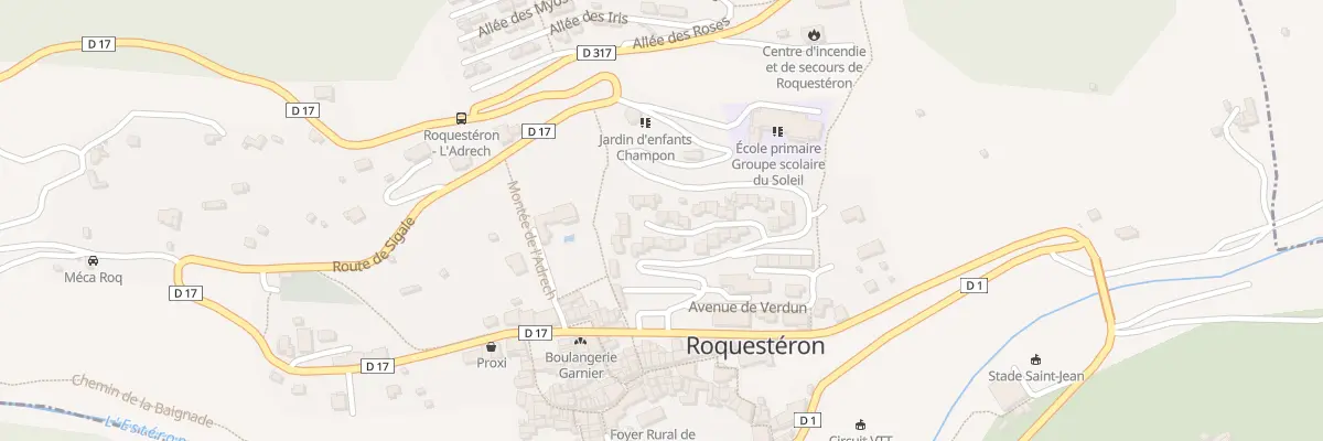 Plan du 10 Rue Champon de Rochefort à Roquestéron