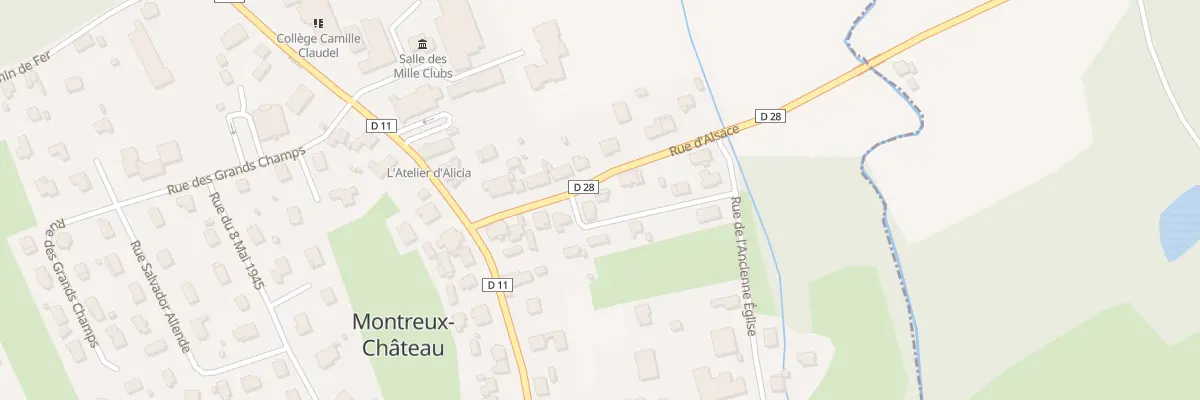 Plan du 1 Rue de l’ancienne Frontière à Montreux-Château