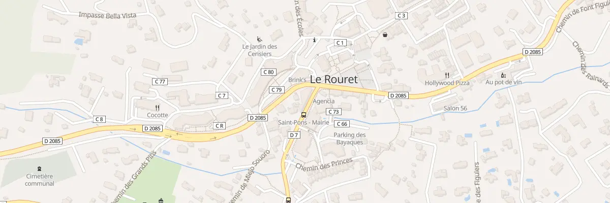 Plan du 2 Rte d’Opio au Rouret