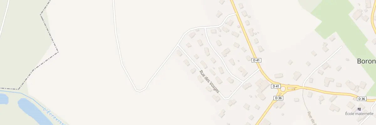 Plan du 14 Rue des Vosges à Boron
