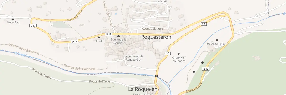 Plan du 9 Rue de la Fontaine à Roquestéron
