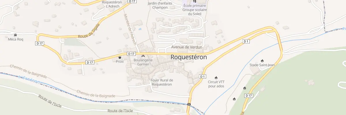 Plan du 12 Bd Georges Salvago à Roquestéron