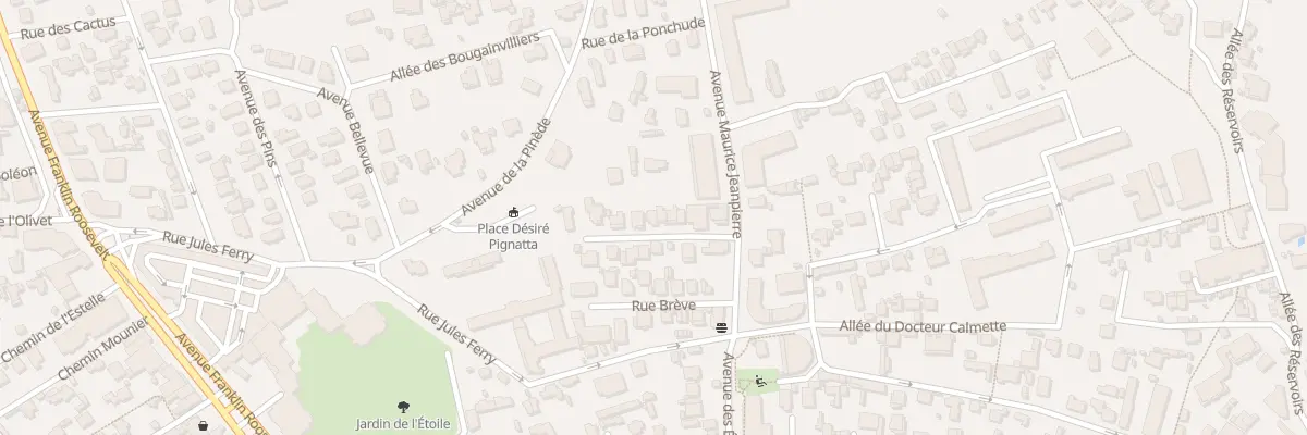 Plan du 14 Av des Roches au Cannet