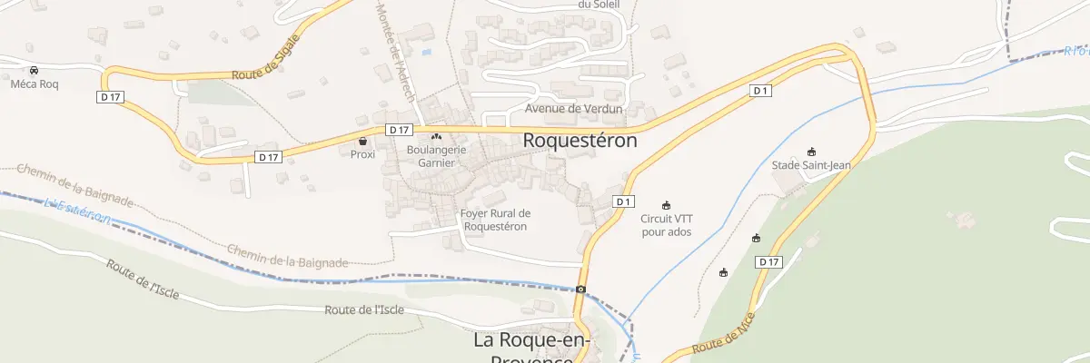 Plan du 11 Rue de la Fontaine à Roquestéron