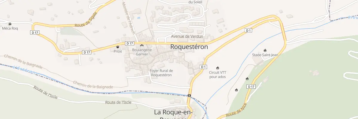 Plan du 13 Rue de la Fontaine à Roquestéron