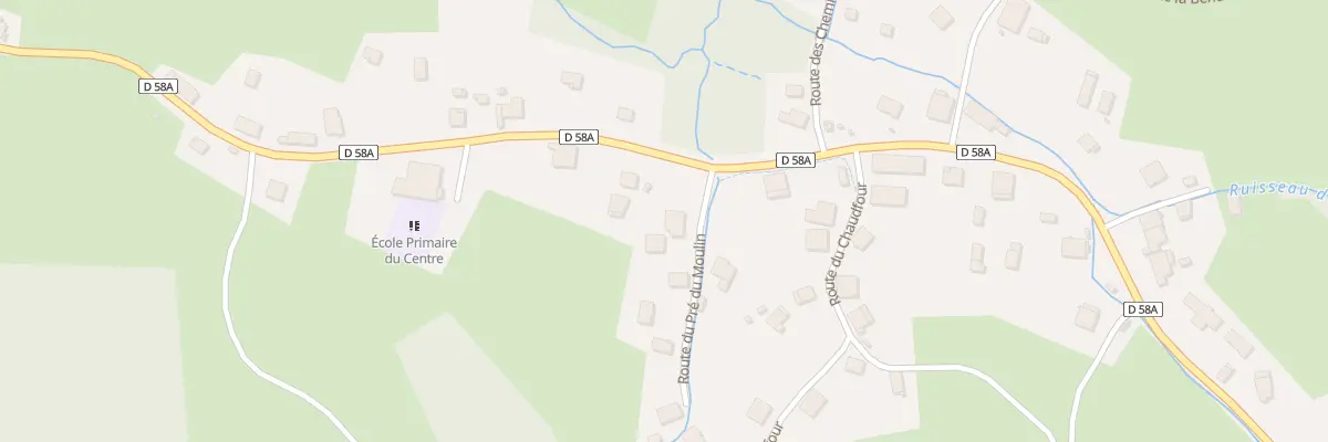 Plan du 36 Rte du Pré du Moulin à Mandray