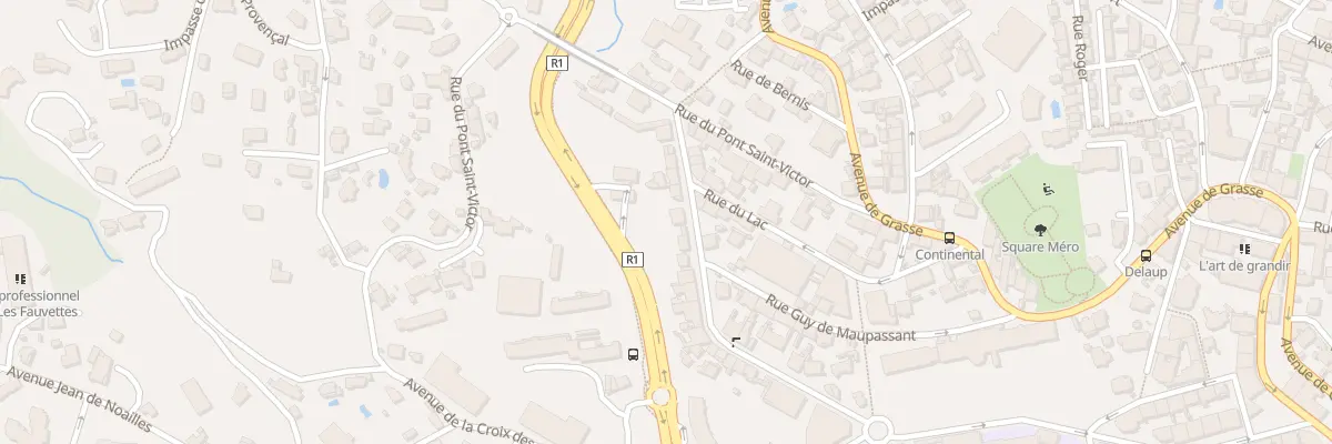 Plan du 45 Bd du Moulin à Cannes