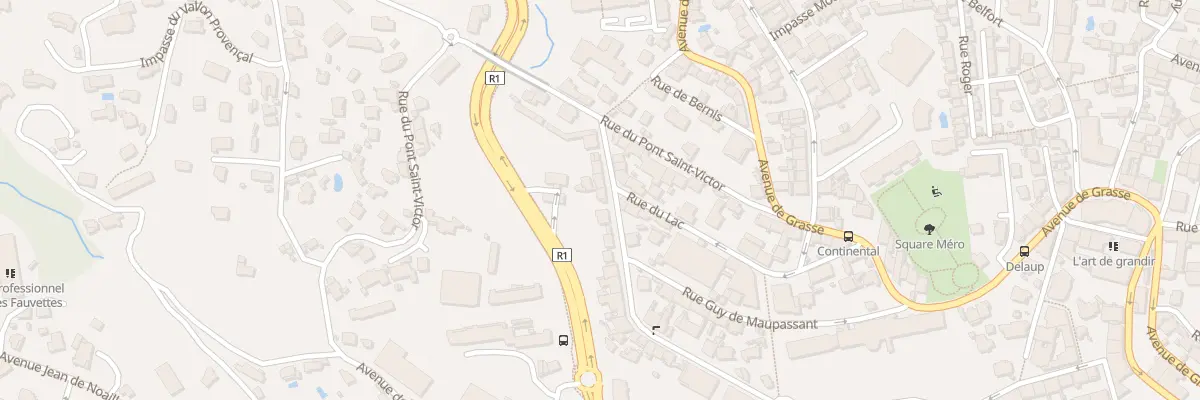 Plan du 47 Bd du Moulin à Cannes