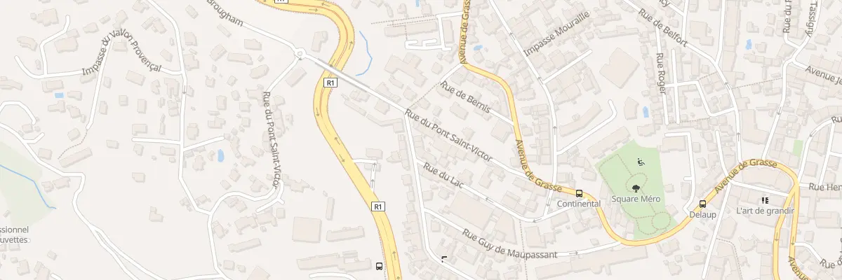 Plan du 44 Bd du Moulin à Cannes