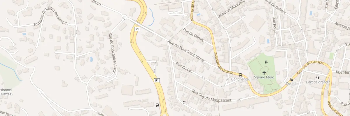 Plan du 40 Bd du Moulin à Cannes