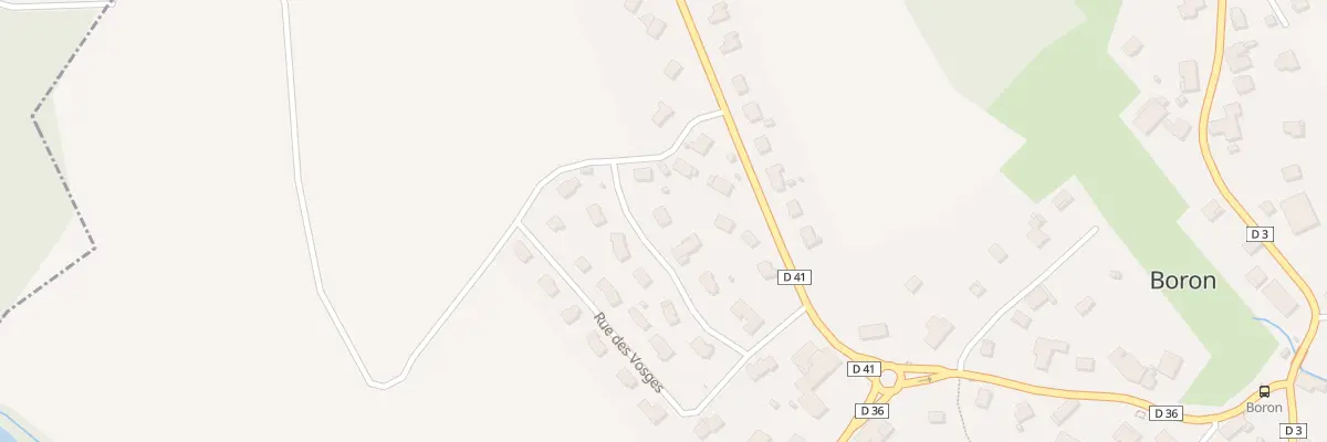 Plan du 3 Rue des Chaumières à Boron