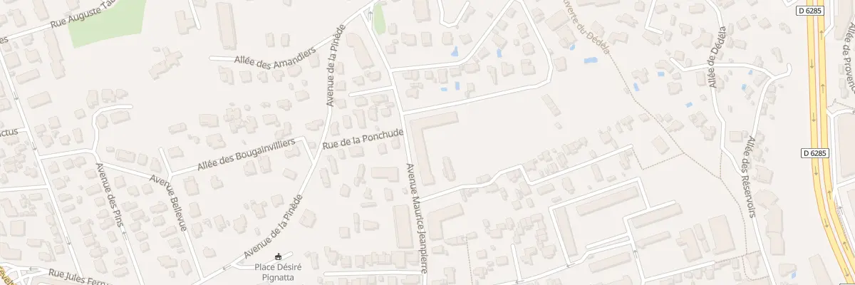 Plan du 20 Av Maurice Jeanpierre au Cannet