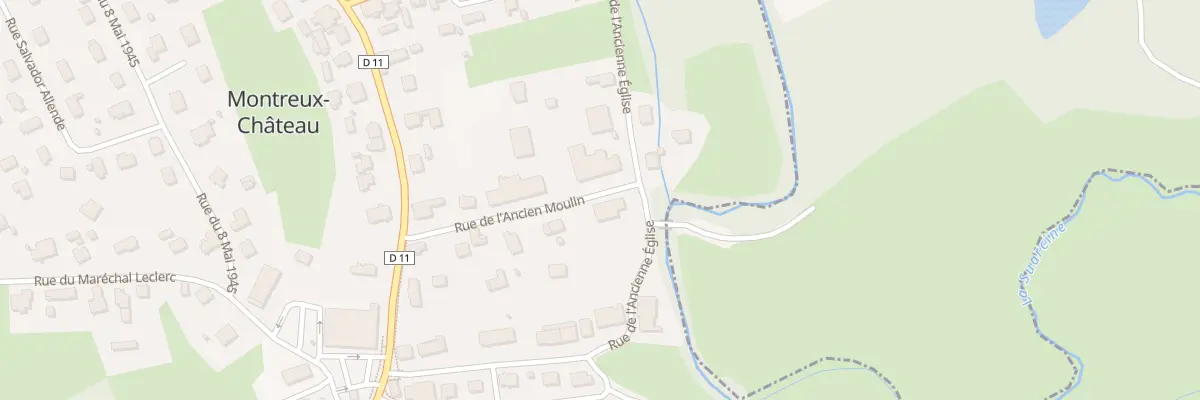Plan du 10 Rue de l’ancien Moulin à Montreux-Château