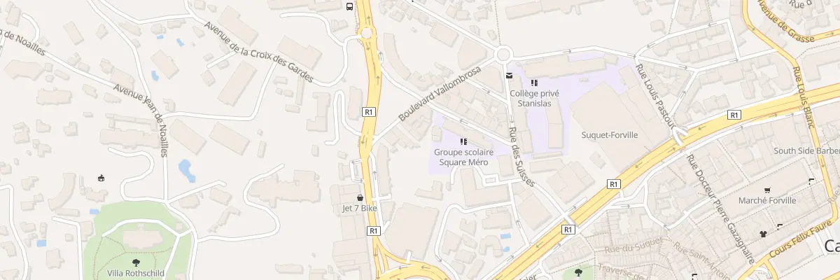 Plan du 30A Bd Vallombrosa à Cannes