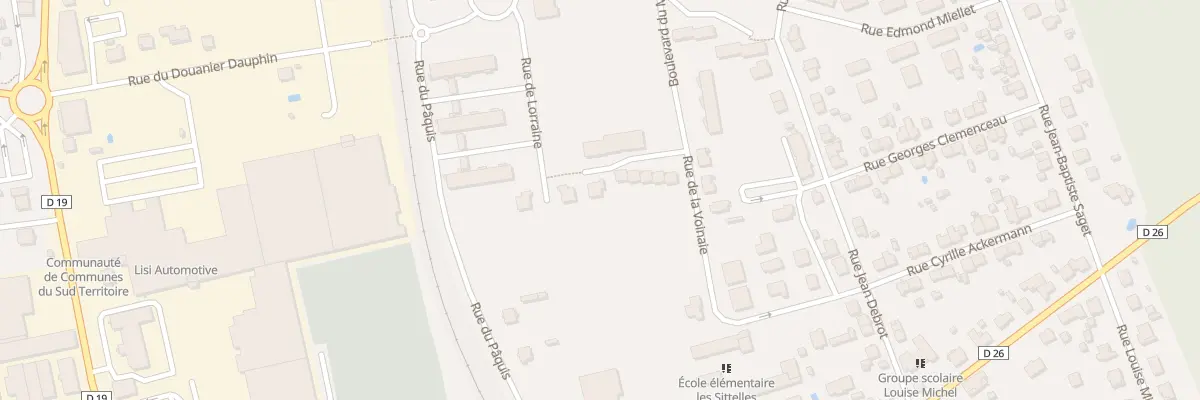 Plan du 2 Rue de Champagne à Delle