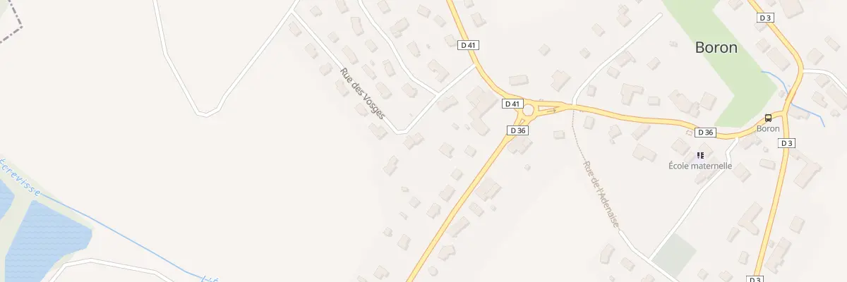 Plan du 1 Rue des Vosges à Boron