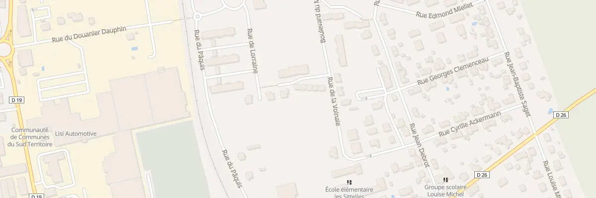 Plan du 4 Rue de Champagne à Delle