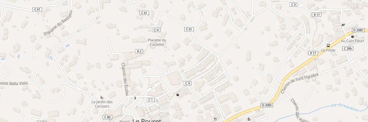 Plan du 1 Che de Castellet au Rouret