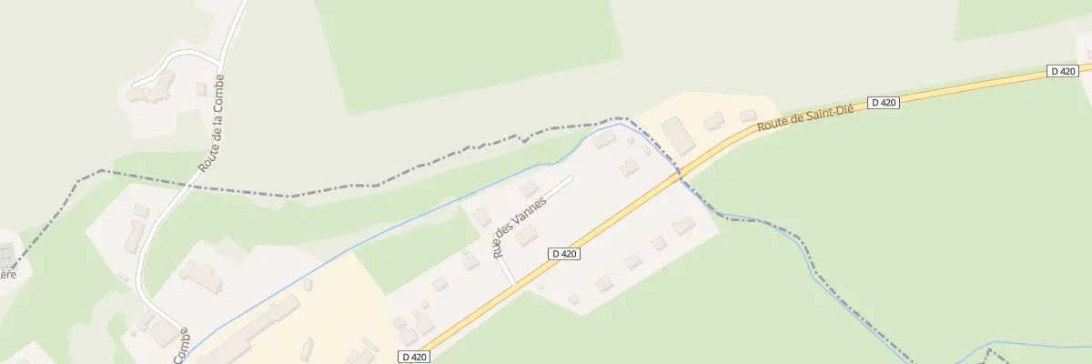 Plan du 9 Rue des Vannes à Remomeix