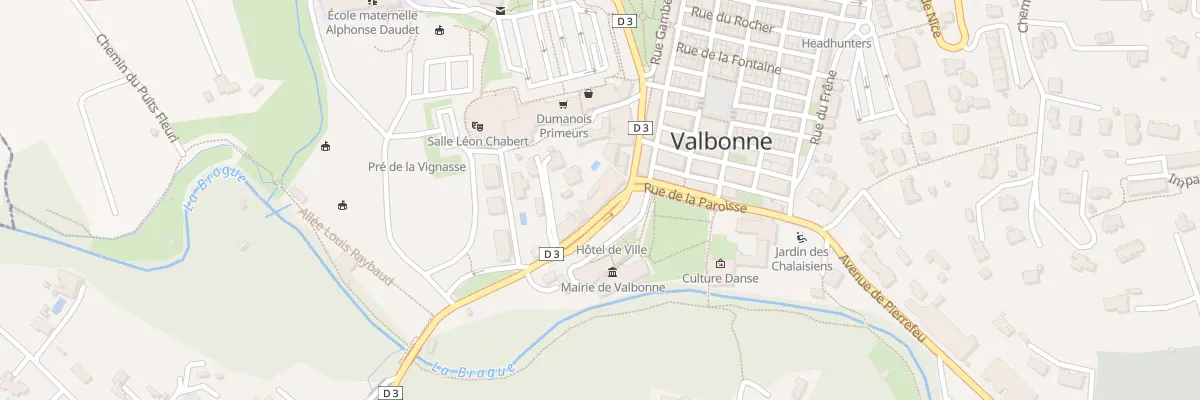 Plan du 6 Av St Roch à Valbonne