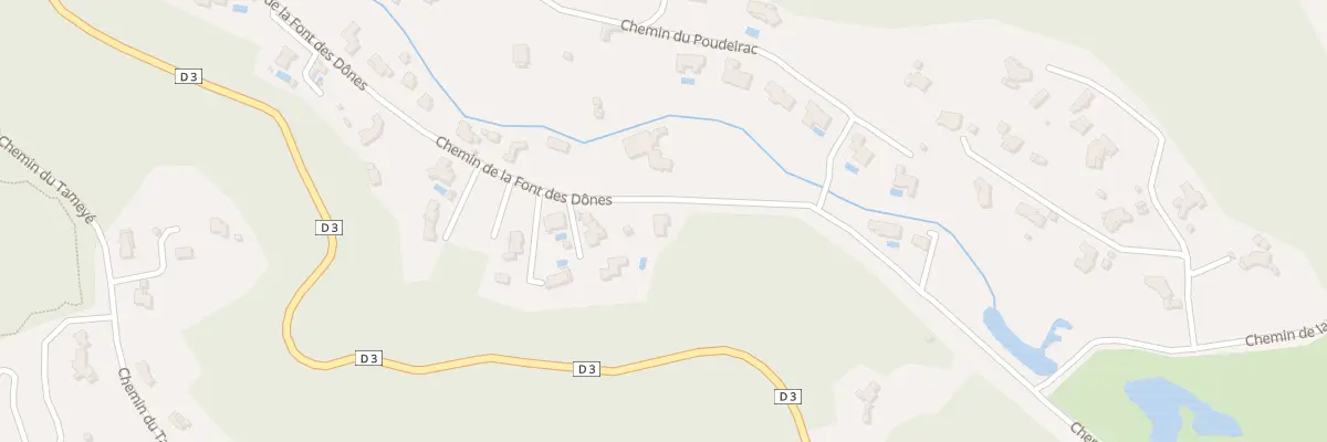 Plan du 10B Che de la Font des Dones à Opio