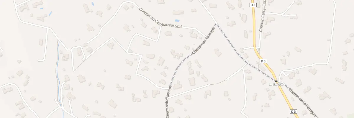 Plan du 32B Che du Tameye à Opio