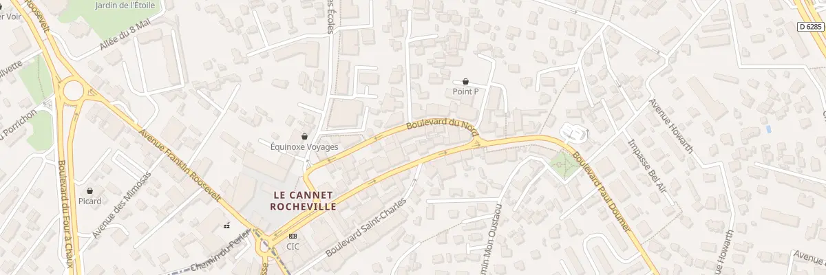 Plan du 9 Bd du Nord au Cannet
