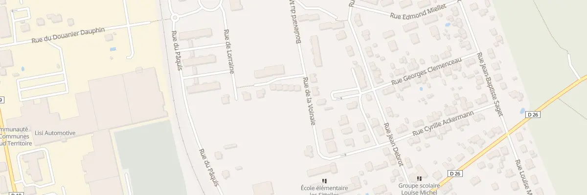 Plan du 10 Rue de Champagne à Delle