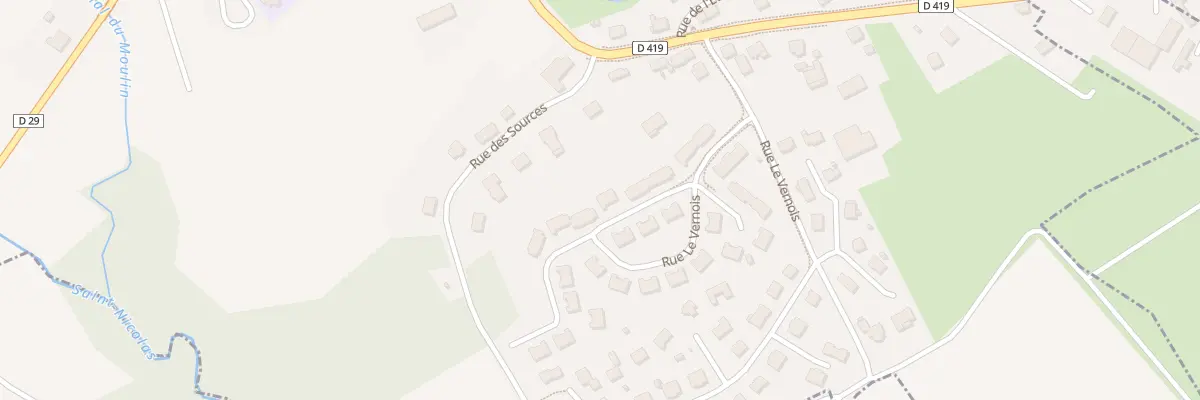 Plan du 10 Rue le Vernois à Foussemagne