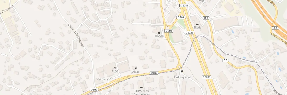 Plan du 817 Che des Campelieres à Mougins