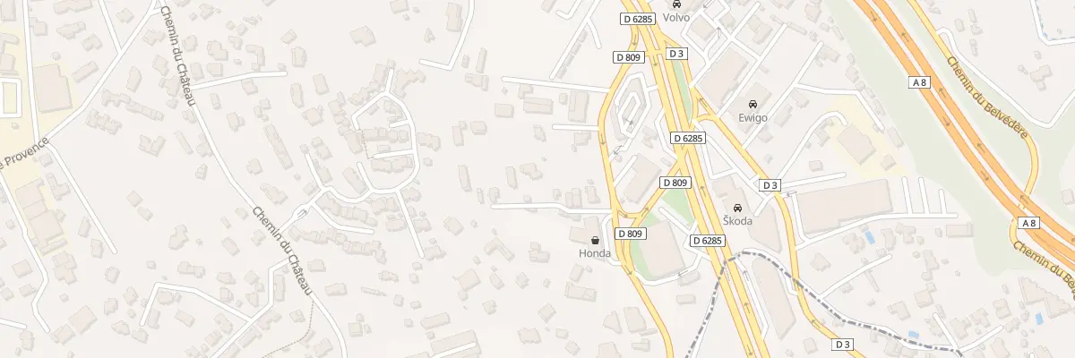 Plan du 1087D Che des Campelieres à Mougins