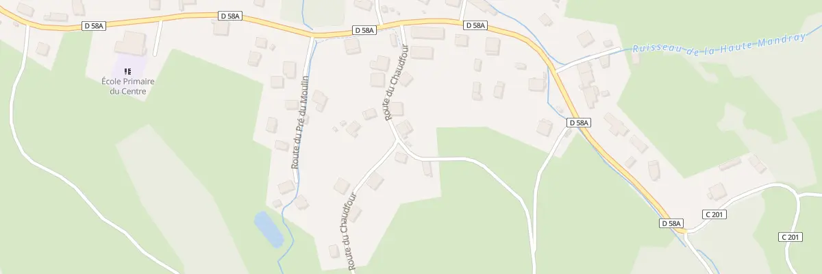 Plan de Haute Mandray à Mandray