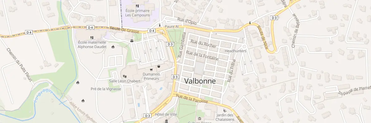Plan du 11 Rue de la Republique à Valbonne