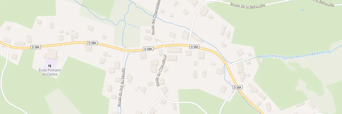 Plan du 20 Rte du Chaudfour à Mandray