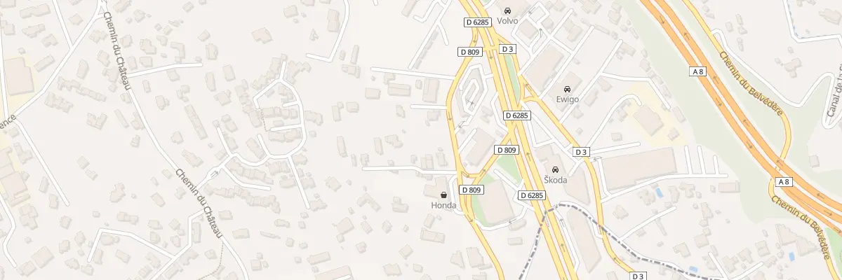 Plan du 1087B Che des Campelieres à Mougins
