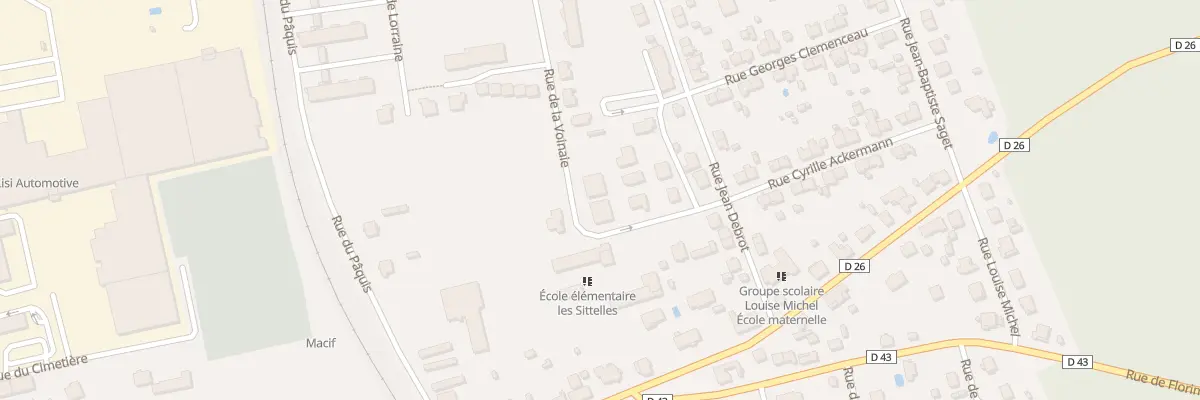 Plan du 9 Rue de la Voinaie à Delle