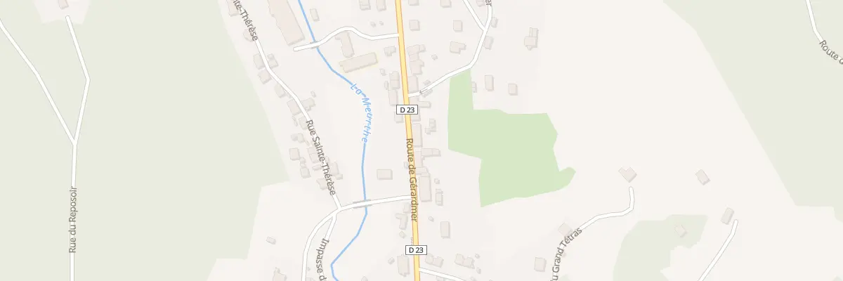 Plan du 2045 Rte de Gérardmer à Plainfaing