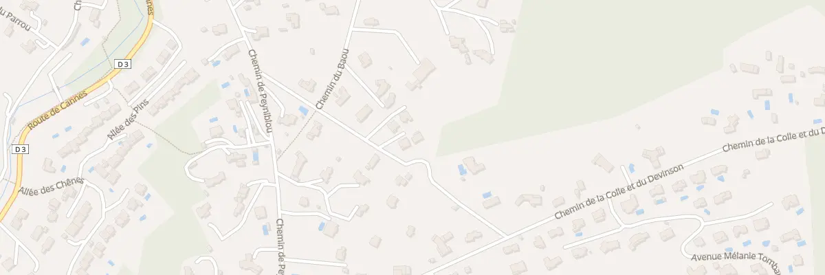 Plan du 211 Che de la Colle Devinson à Valbonne