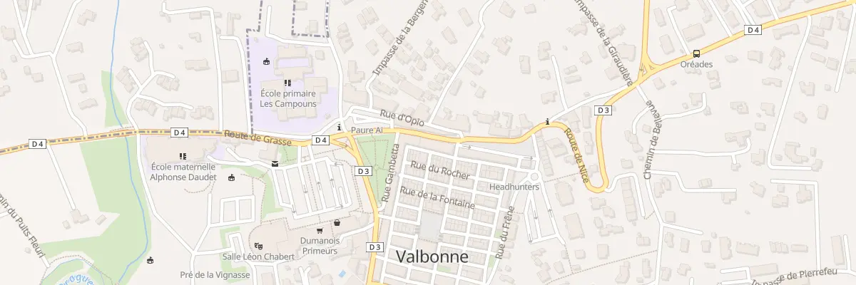 Plan du 5 Bd Carnot à Valbonne