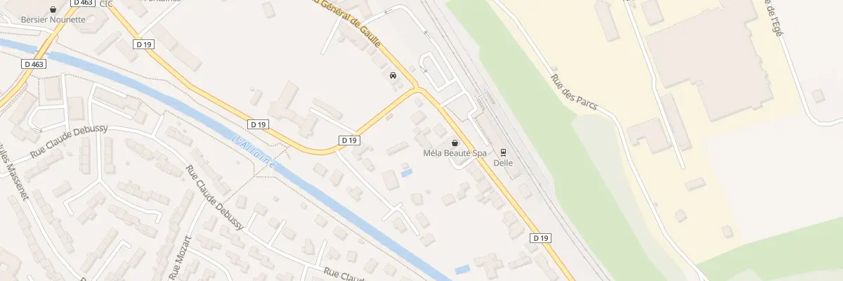 Plan du 32B Av du Général de Gaulle à Delle