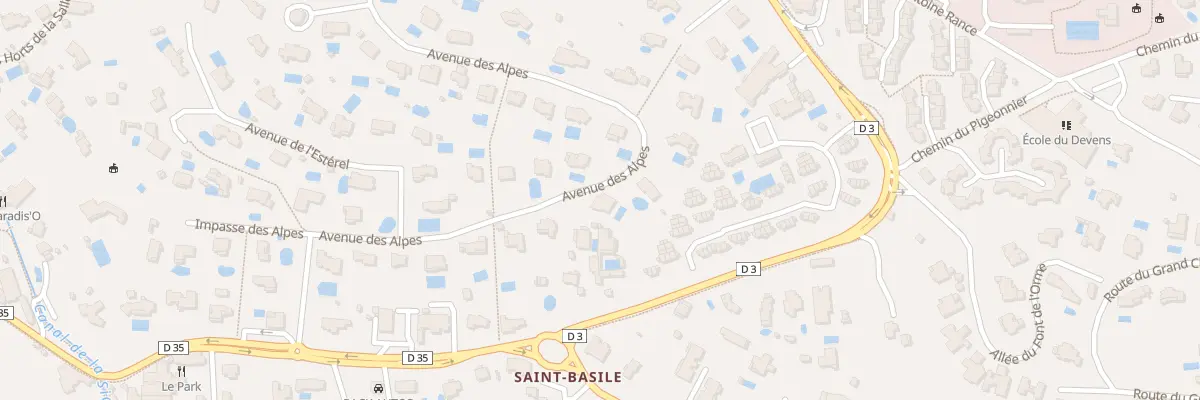 Plan du 322 Av des Alpes à Mougins