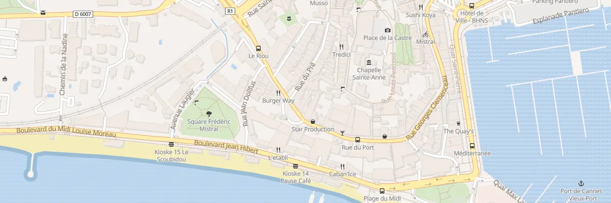 Plan du 72 Rue Georges Clemenceau à Cannes