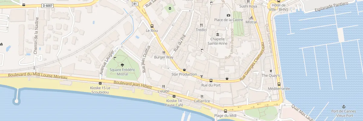 Plan du 70 Rue Georges Clemenceau à Cannes