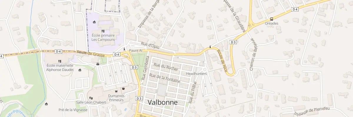 Plan du 17 Rue du Cours à Valbonne
