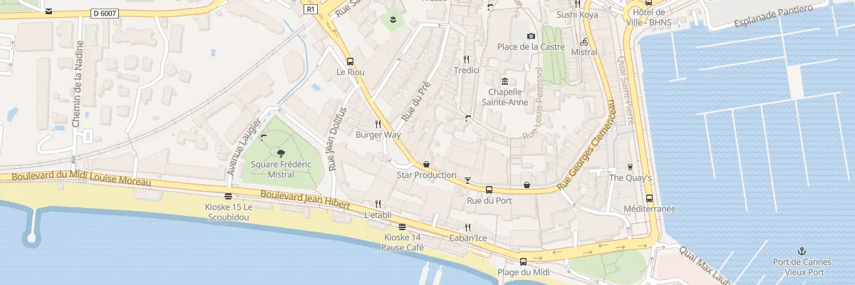 Plan du 68 Rue Georges Clemenceau à Cannes